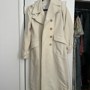 Banana Republic Cream Trench Coat